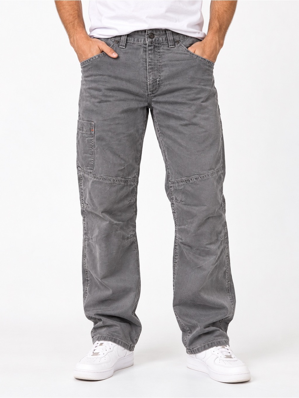 L.L.Bean Men’s 30x34 Lined Cargo Pants Gray Utility Outdoor Workwear gorpcore
